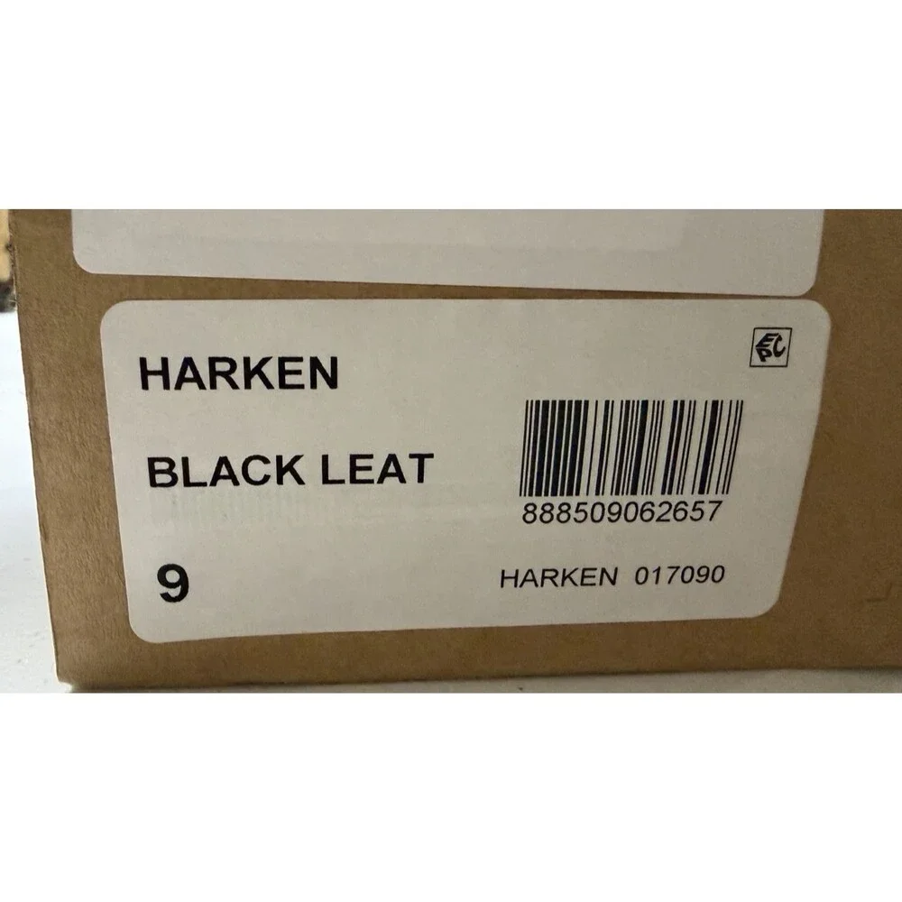 Steve Madden Harken Chukka Ankle Boots Black Leat Smooth Leather Size 9 NIB